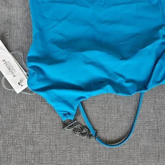 Amoressa By Miraclesuit Womens Pandora Elle Dorado One-shoulder One-piece Size 8 - Picture 4 of 14